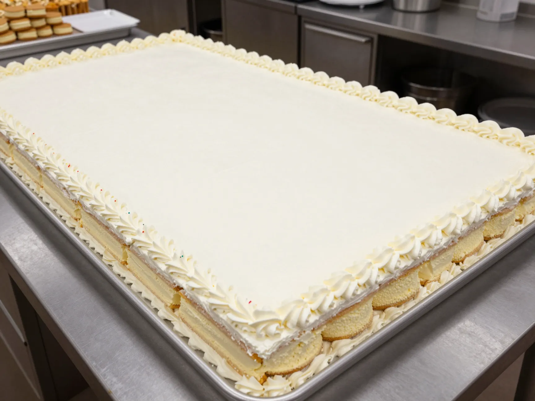 The large format sheet cake for big crowds
