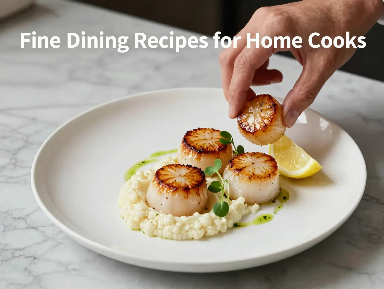 Fine dining recipes for home cooks