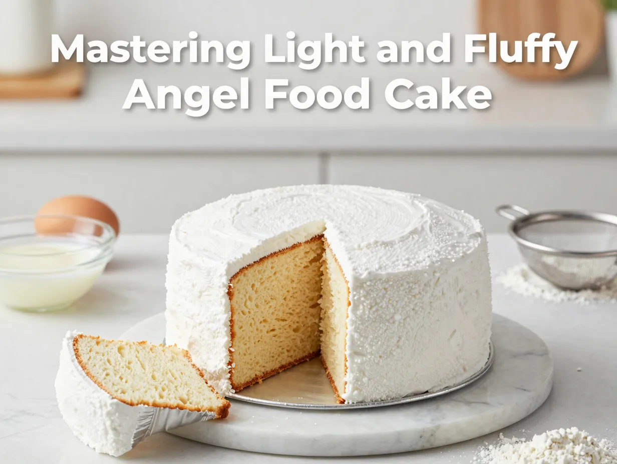 Mastering light and fluffy angel food cake