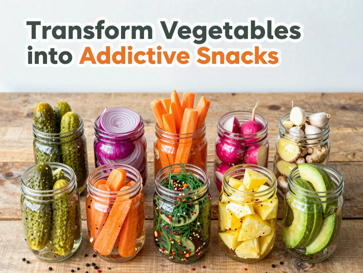 Transform vegetables into addictive snacks