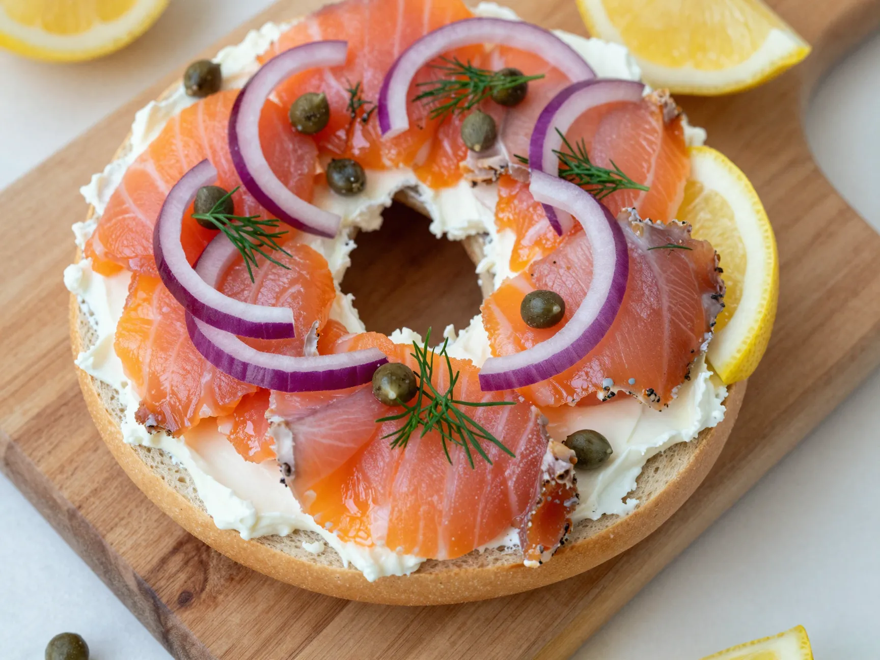The classic new york lox bagel