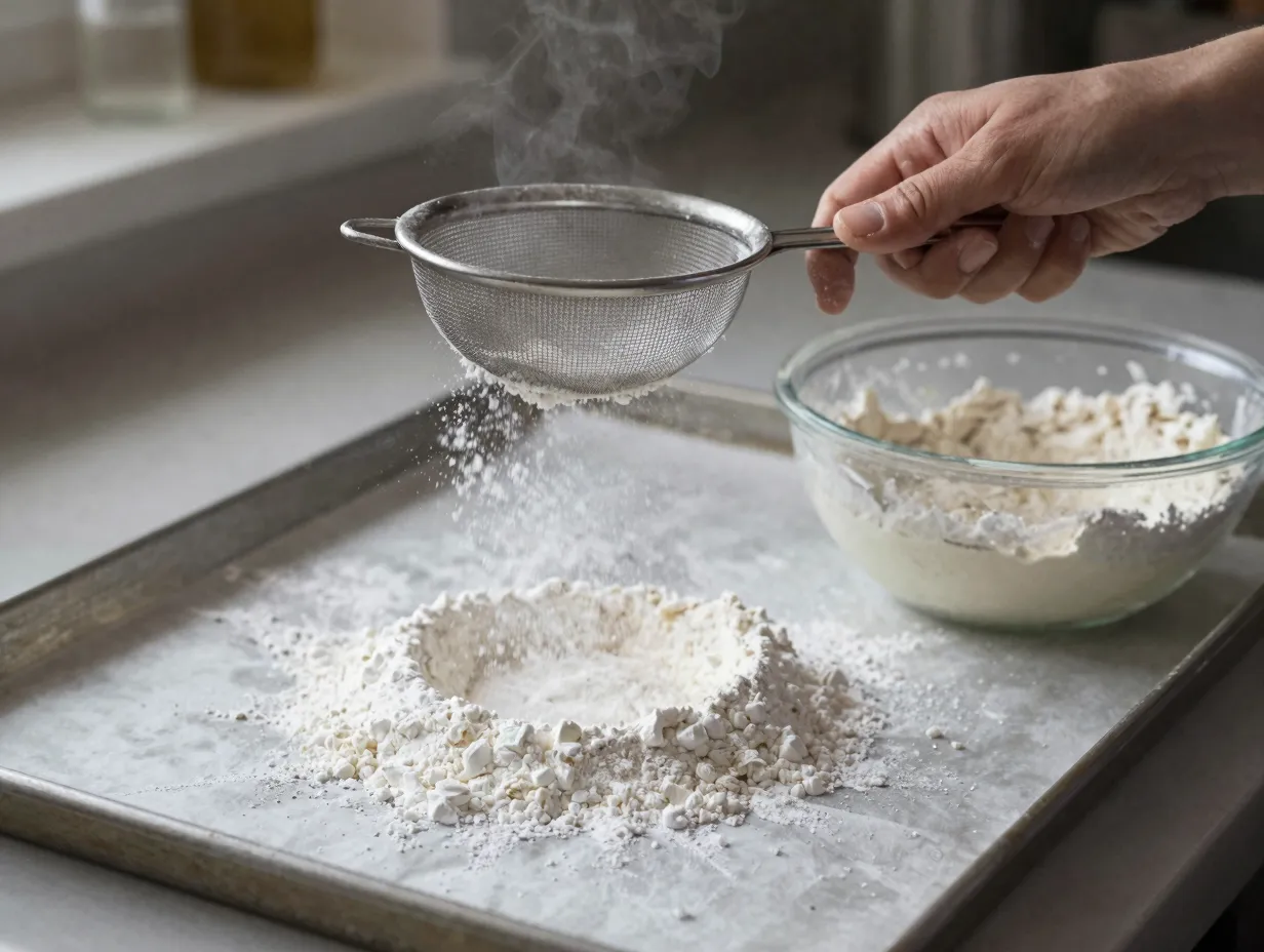 4 sift your dry ingredients multiple times