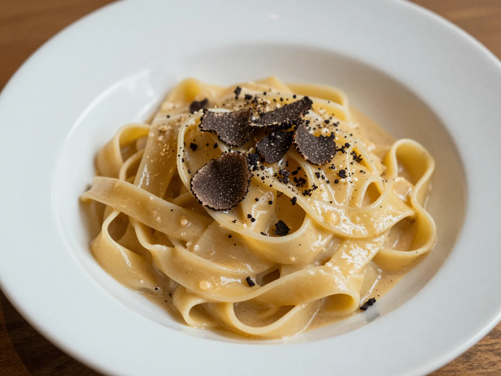 Truffle pasta tagliatelle al tartufo