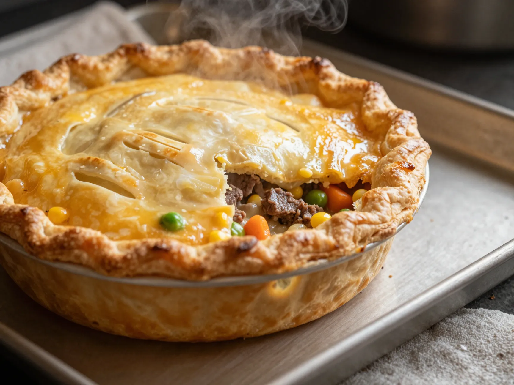 Leftover roast beef pot pie
