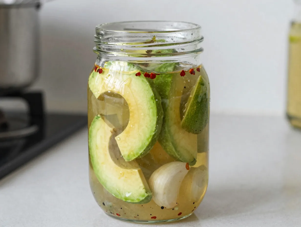 Pickled avocado