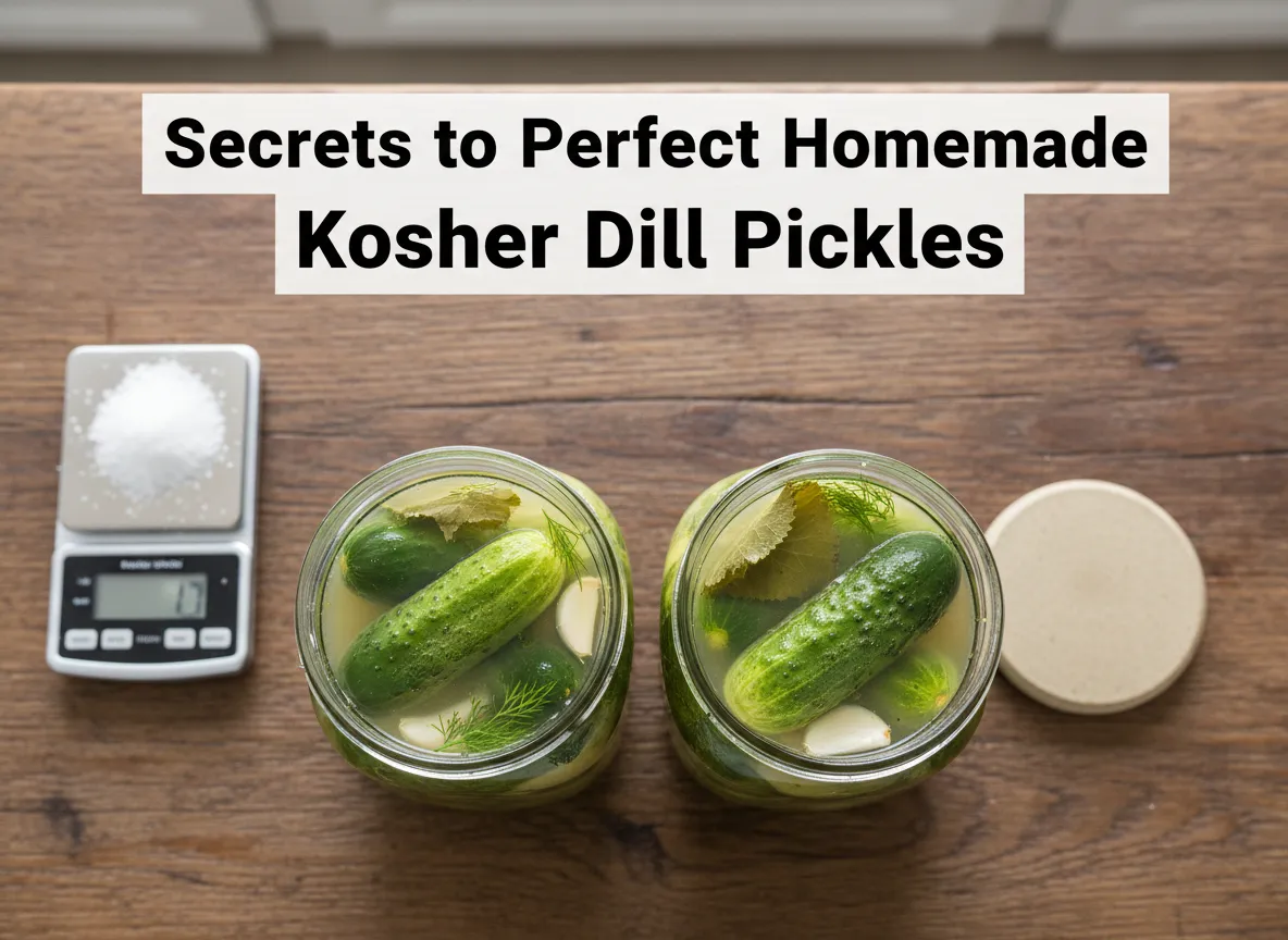 Secrets to perfect homemade kosher dill pickles