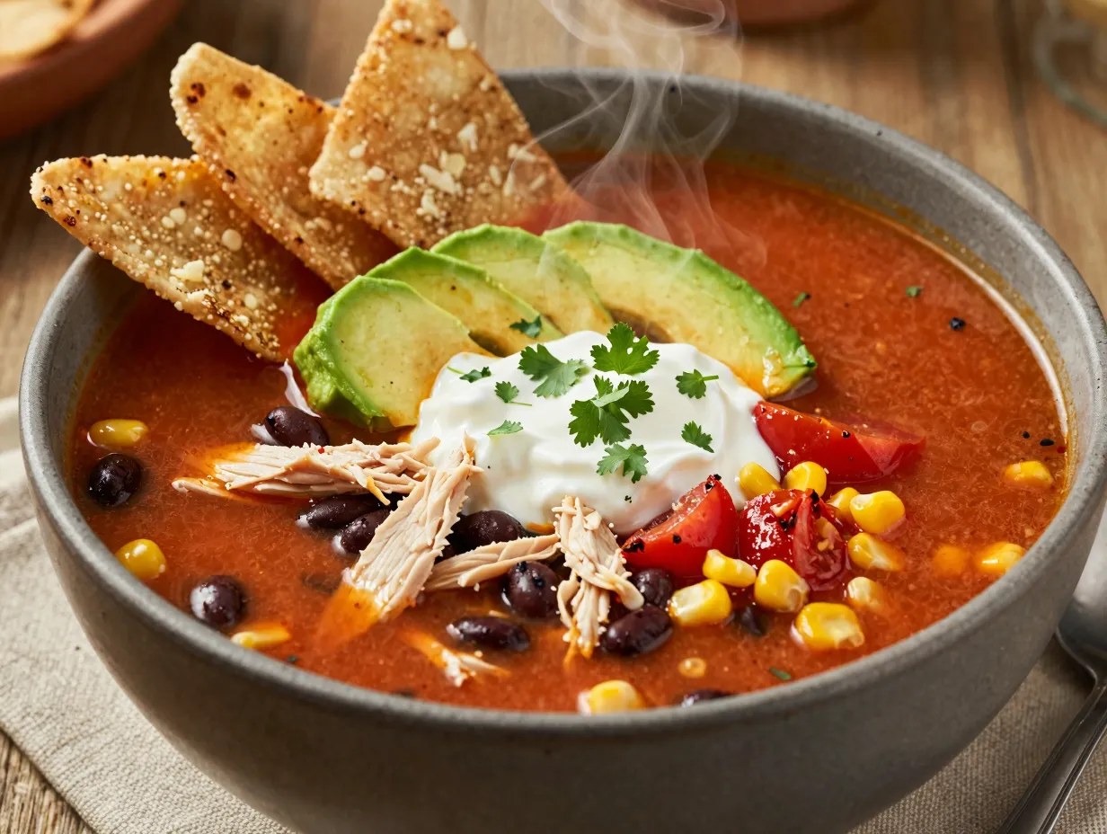 30 minute nacho chicken soup