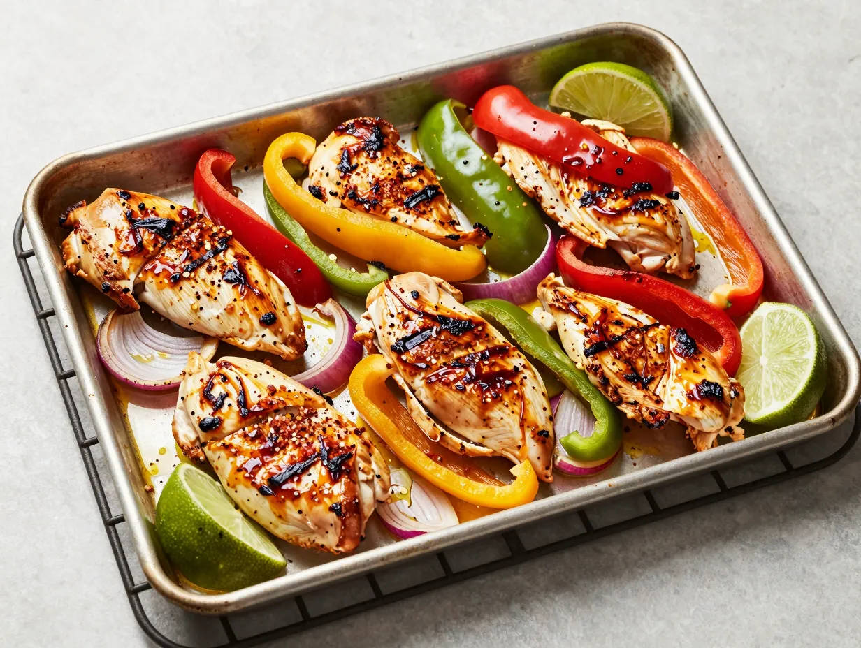 One pan oven baked fajitas