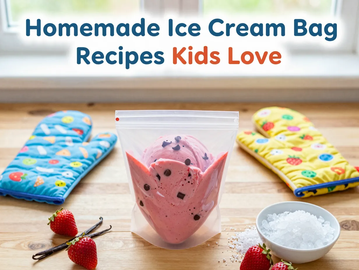 Homemade ice cream bag recipes kids love