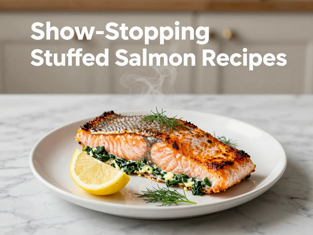 Show stopping stuffed salmon recipes