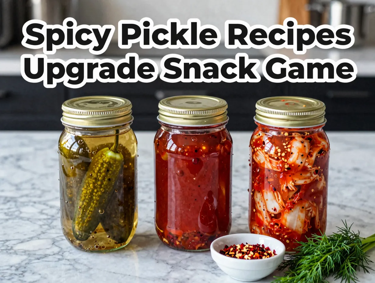 Spicy pickle recipes upgrade snack game