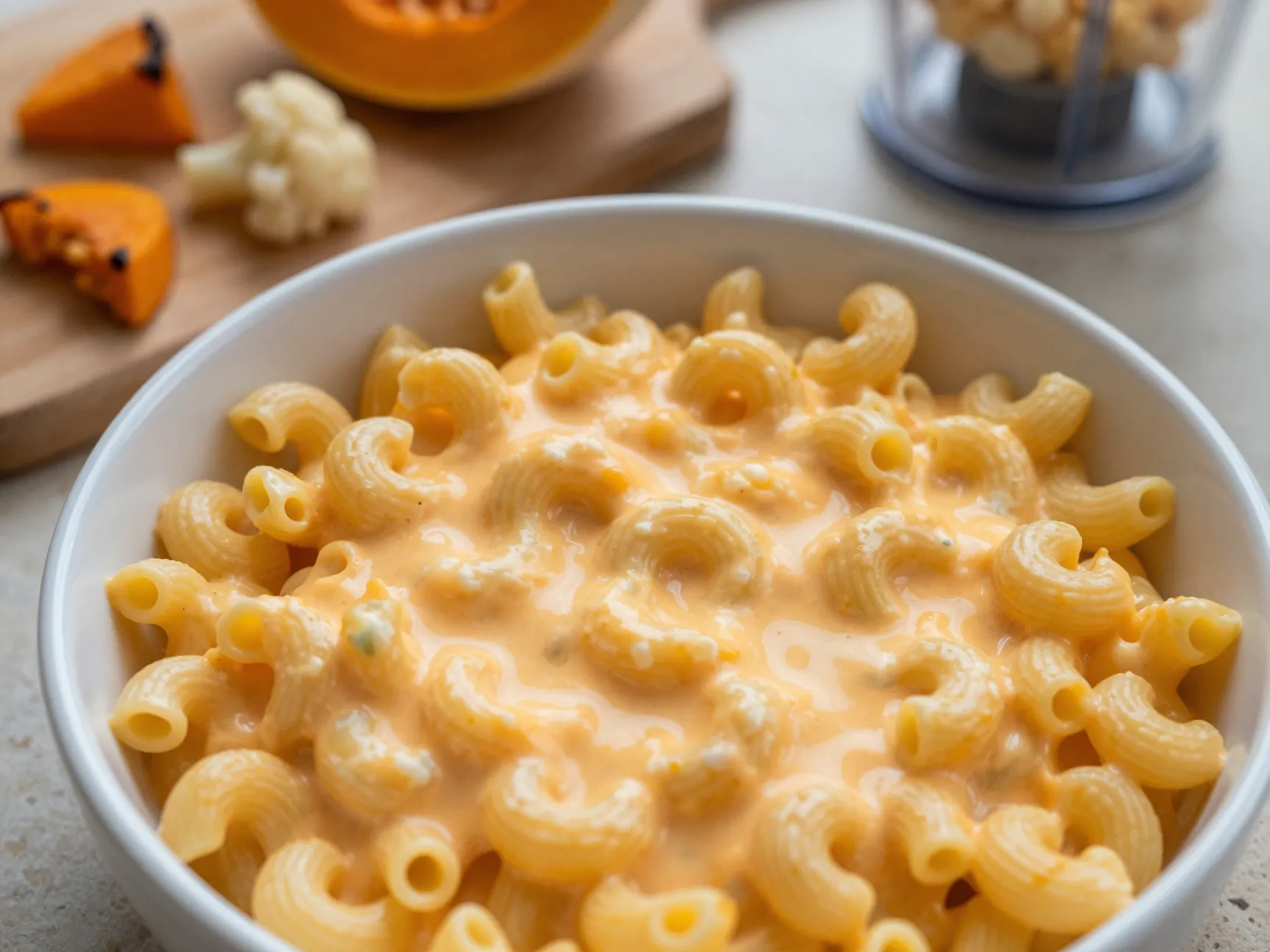 Butternut squash mac and cheese