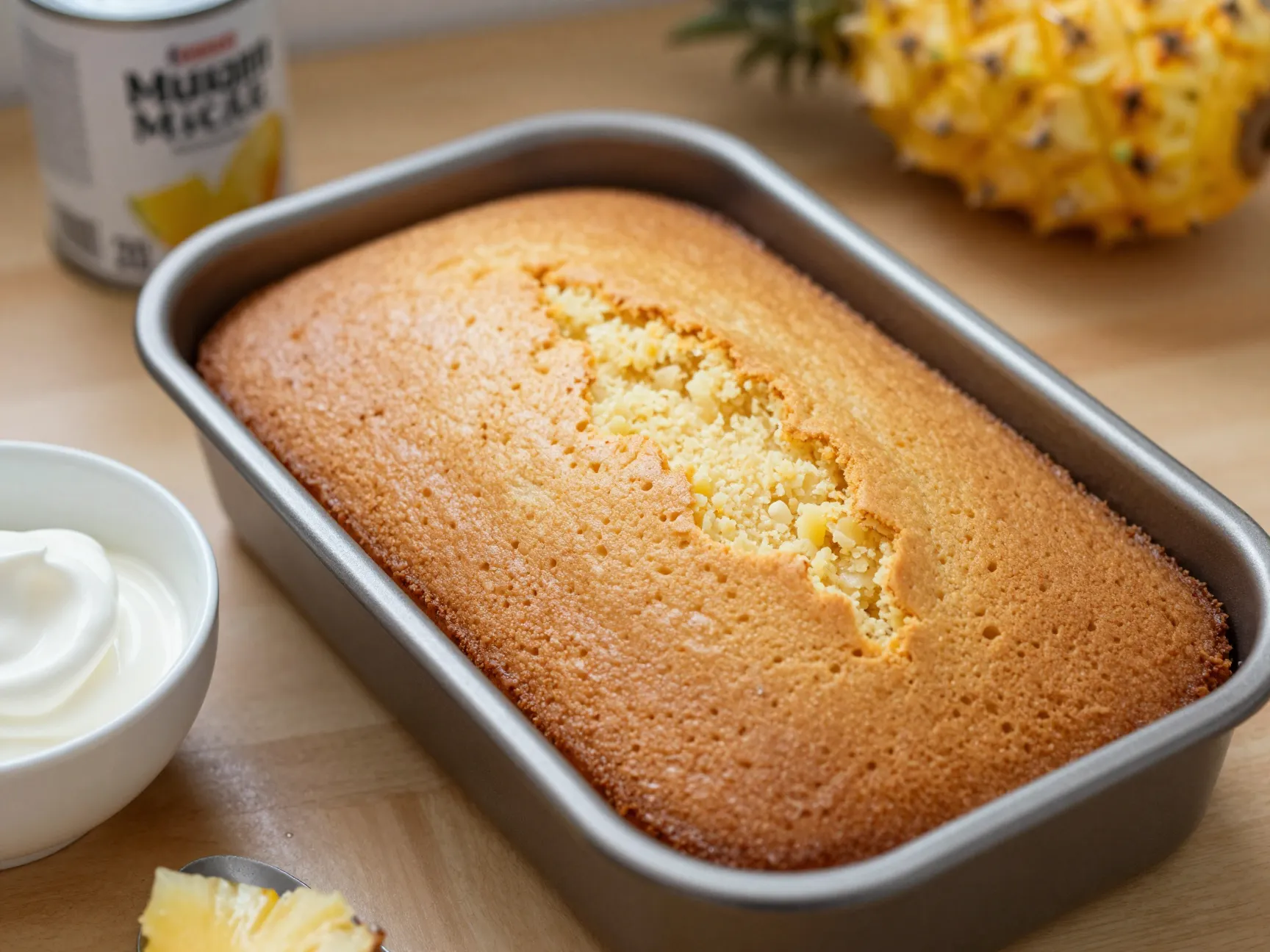 The classic two ingredient pineapple angel food cake