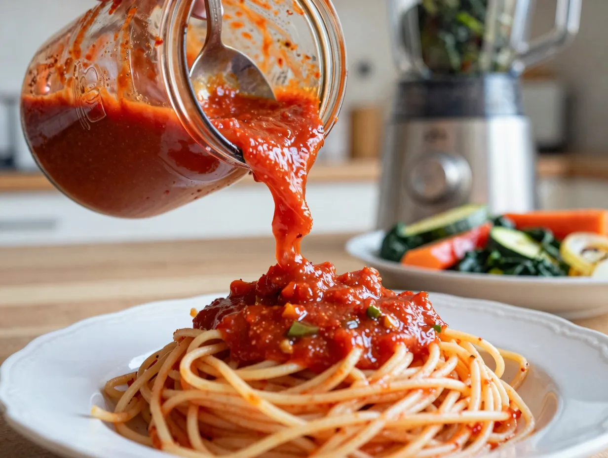 Hidden veggie pasta sauce