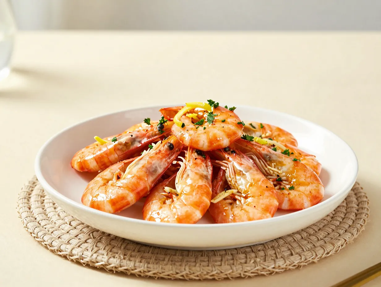 Garlic lemon mediterranean shrimp