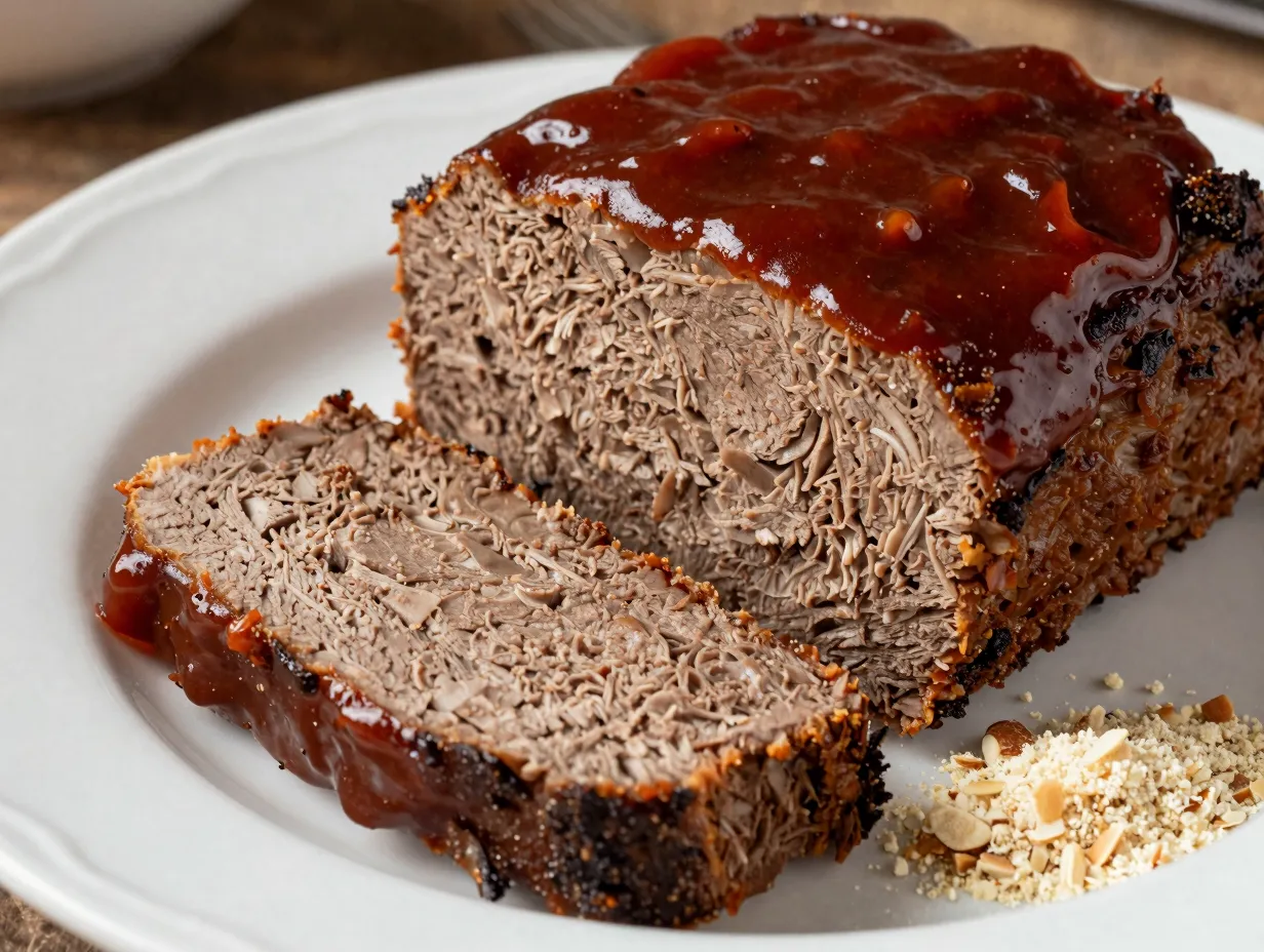 Keto meatloaf with almond flour