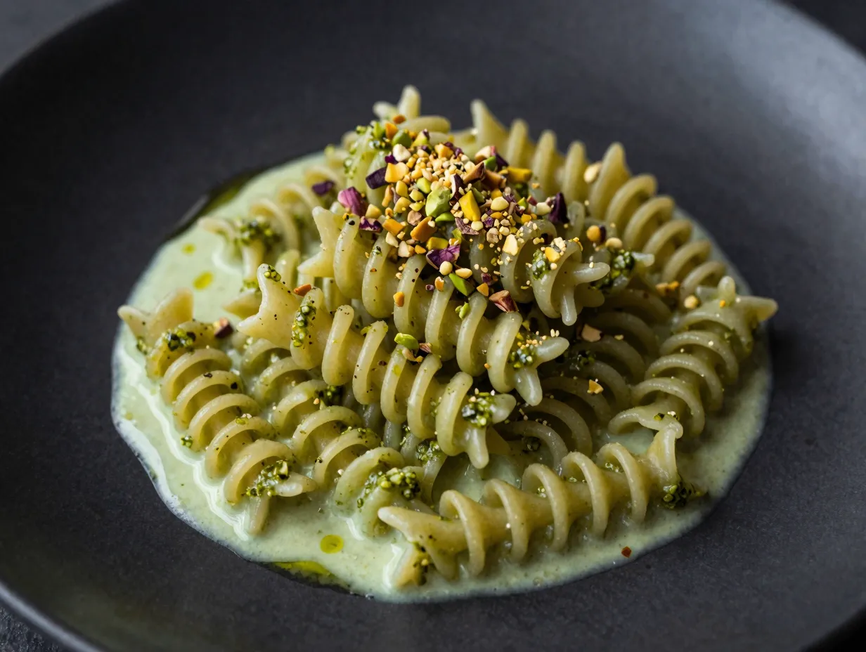 Pistachio pesto pasta