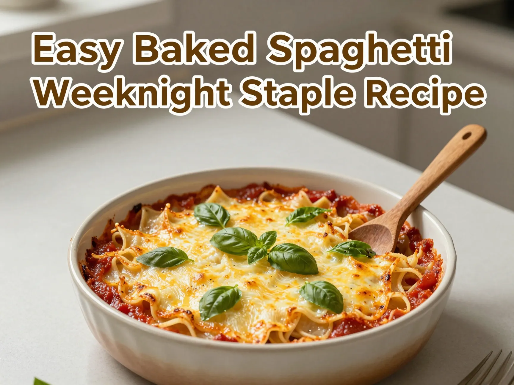 Easy baked spaghetti weeknight staple recipe