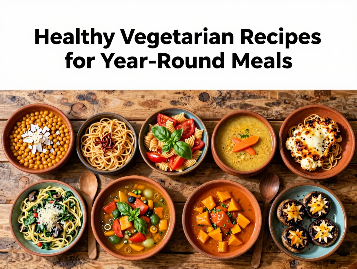 Healthy vegetarian recipes for year round meals