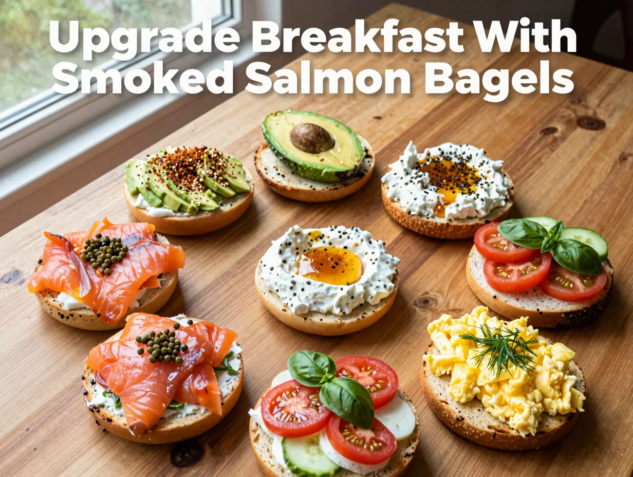 Upgrade breakfast with smoked salmon bagels