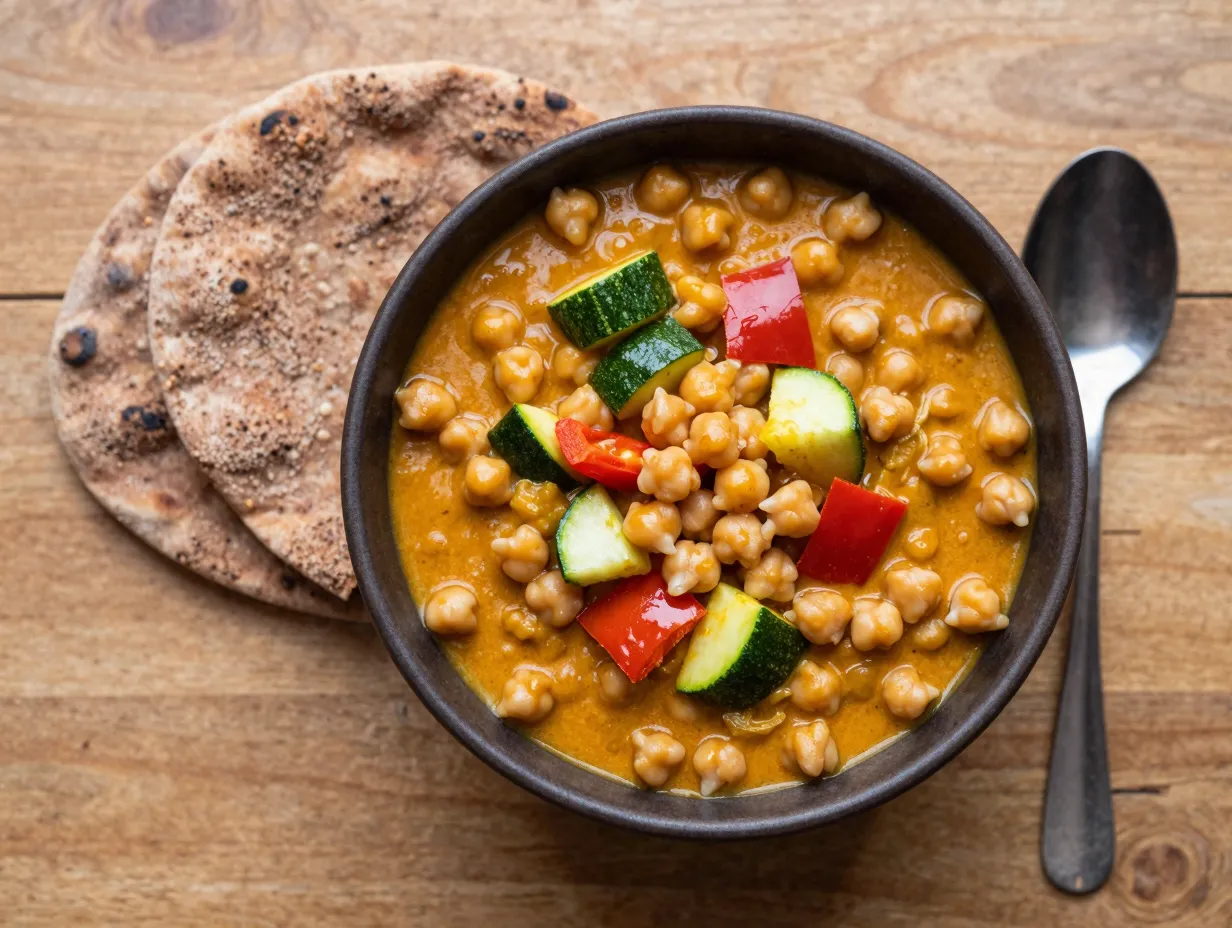 Chickpea coconut curry