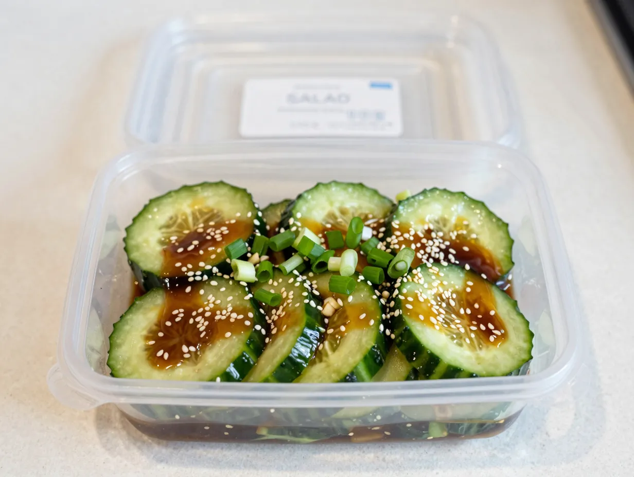 The original deli container cucumber salad