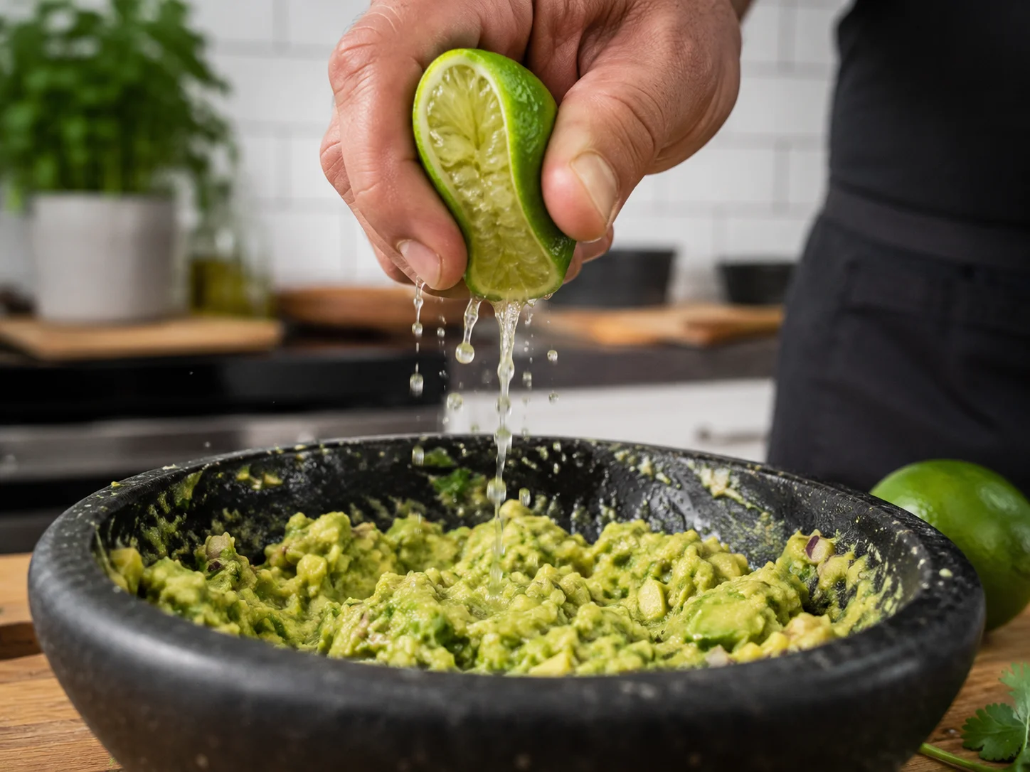 Squeeze fresh lime juice not the bottled kind
