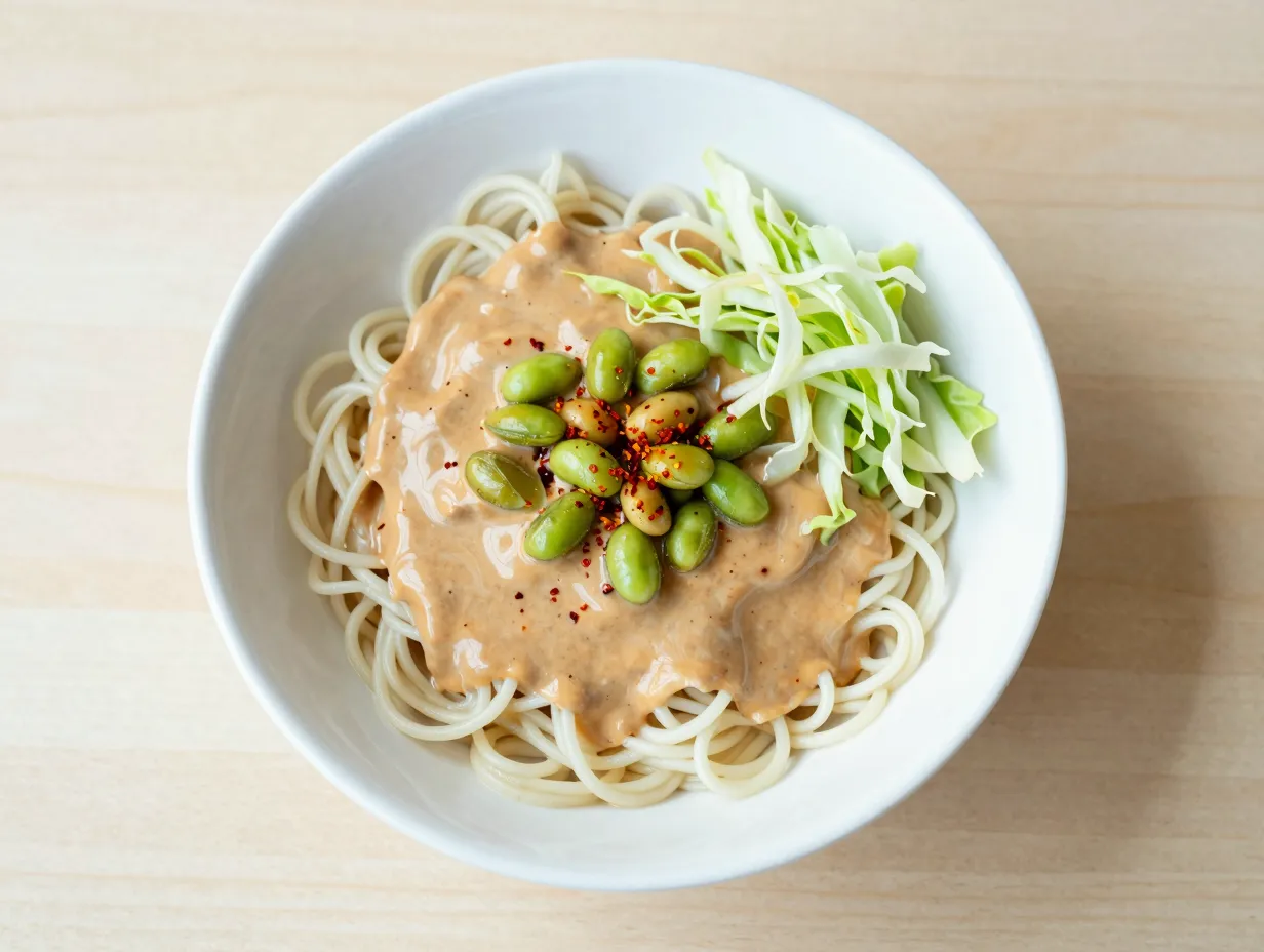 Spicy peanut butter noodles