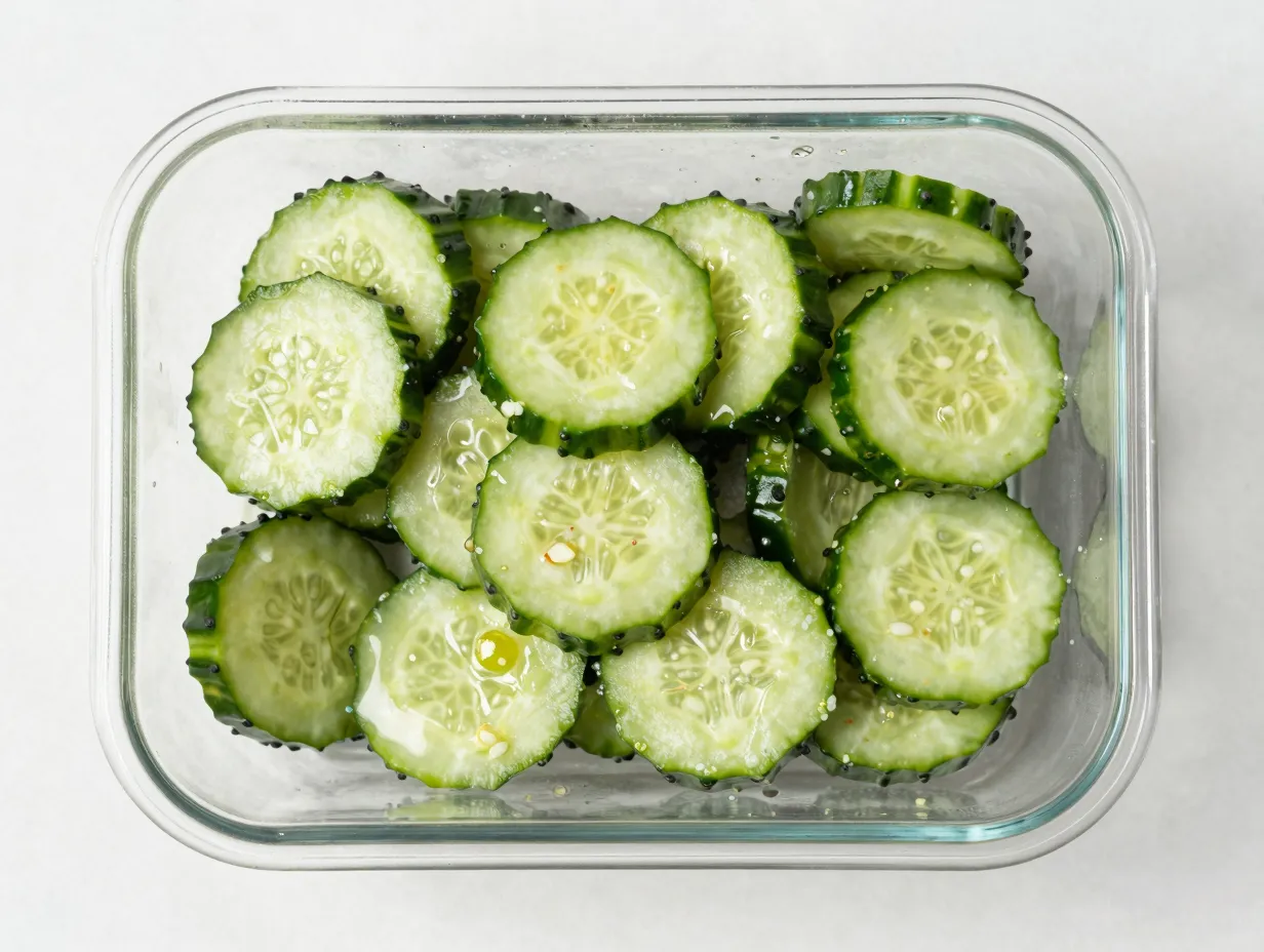 The weekly meal prep cucumber salad