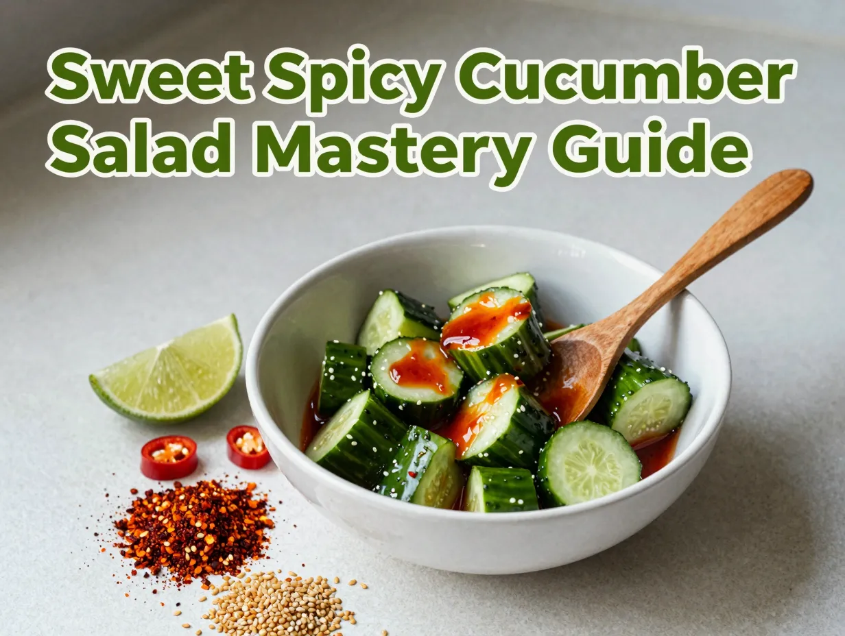 Sweet spicy cucumber salad mastery guide