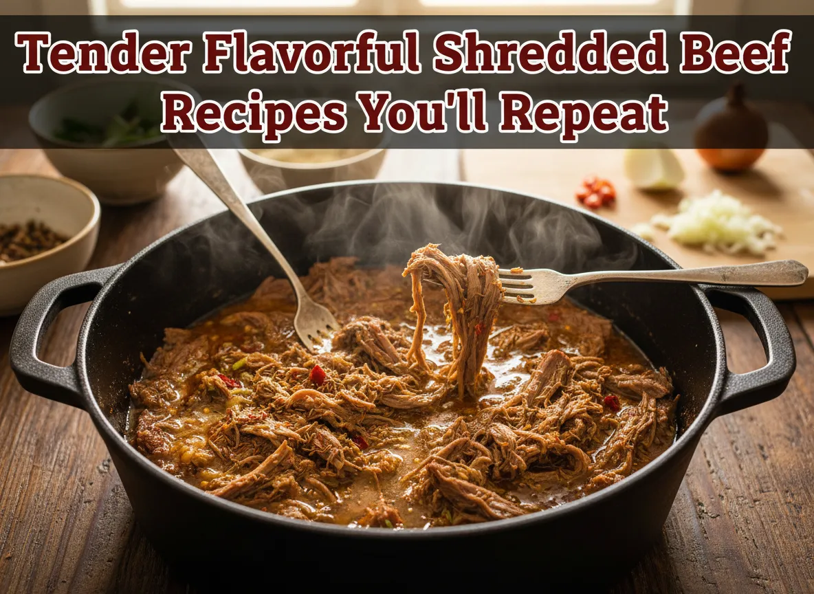 Tender flavorful shredded beef recipes youll repeat