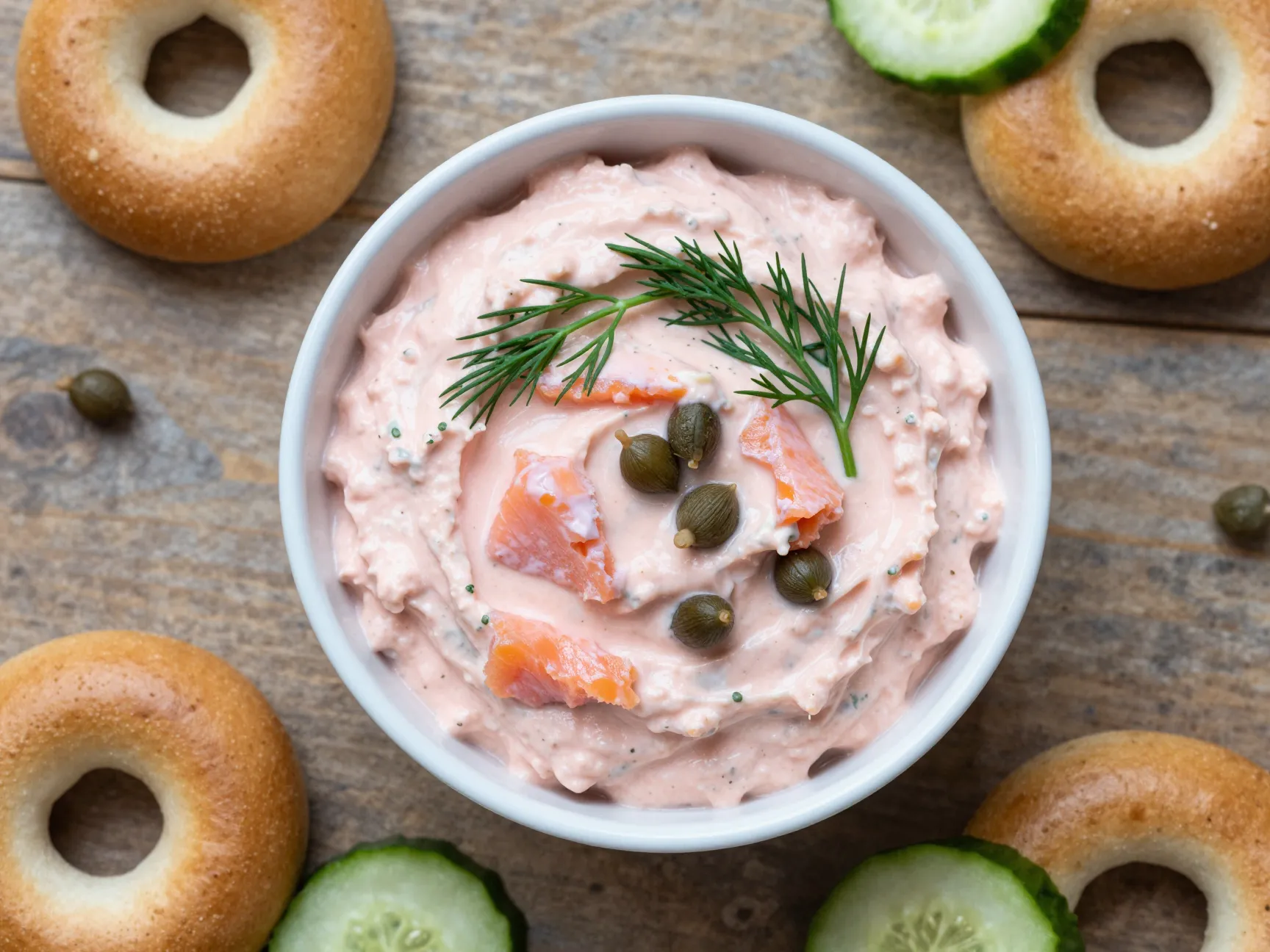 Classic cream cheese and lox dip