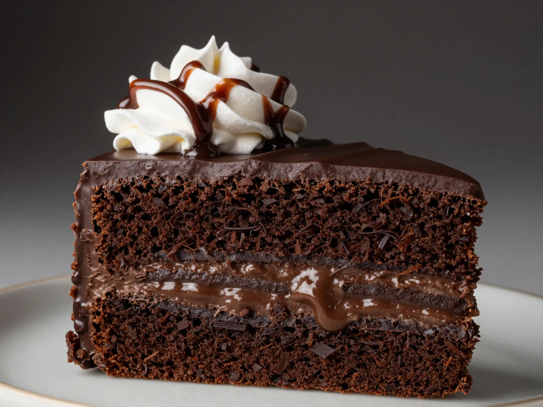 Chocolate fudge poke cake