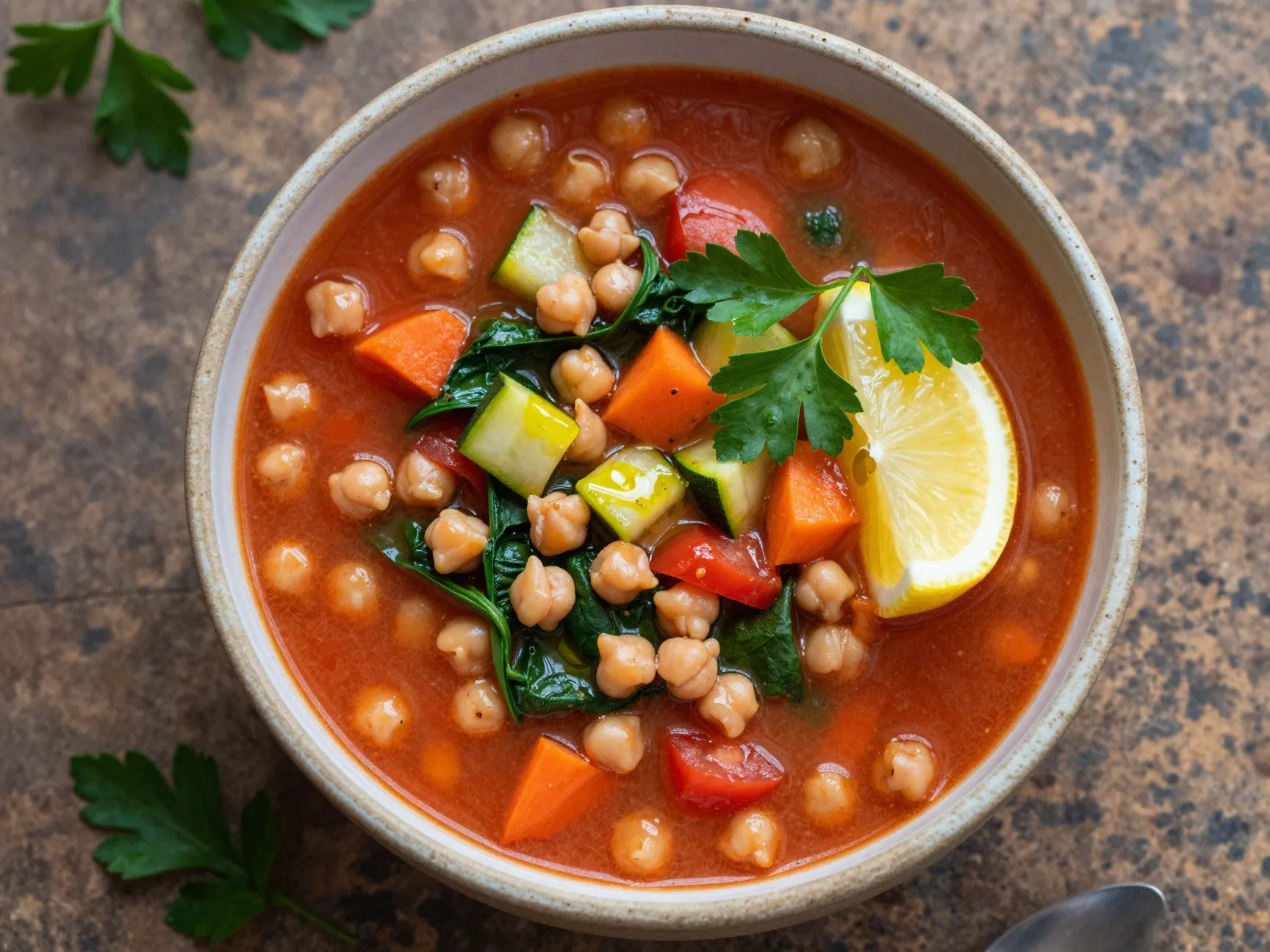 Mediterranean vegetable soup