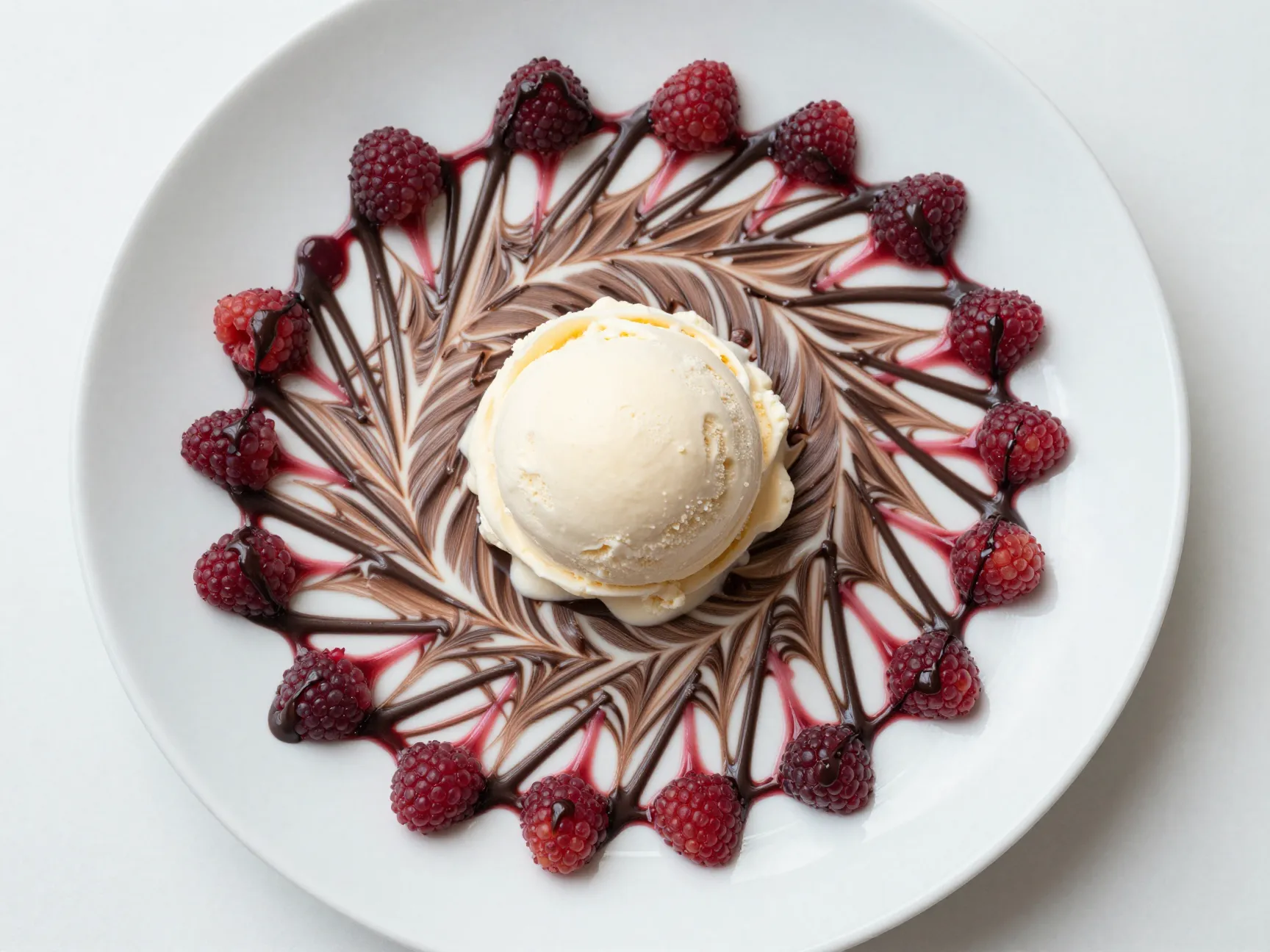 The sauce pattern sundae