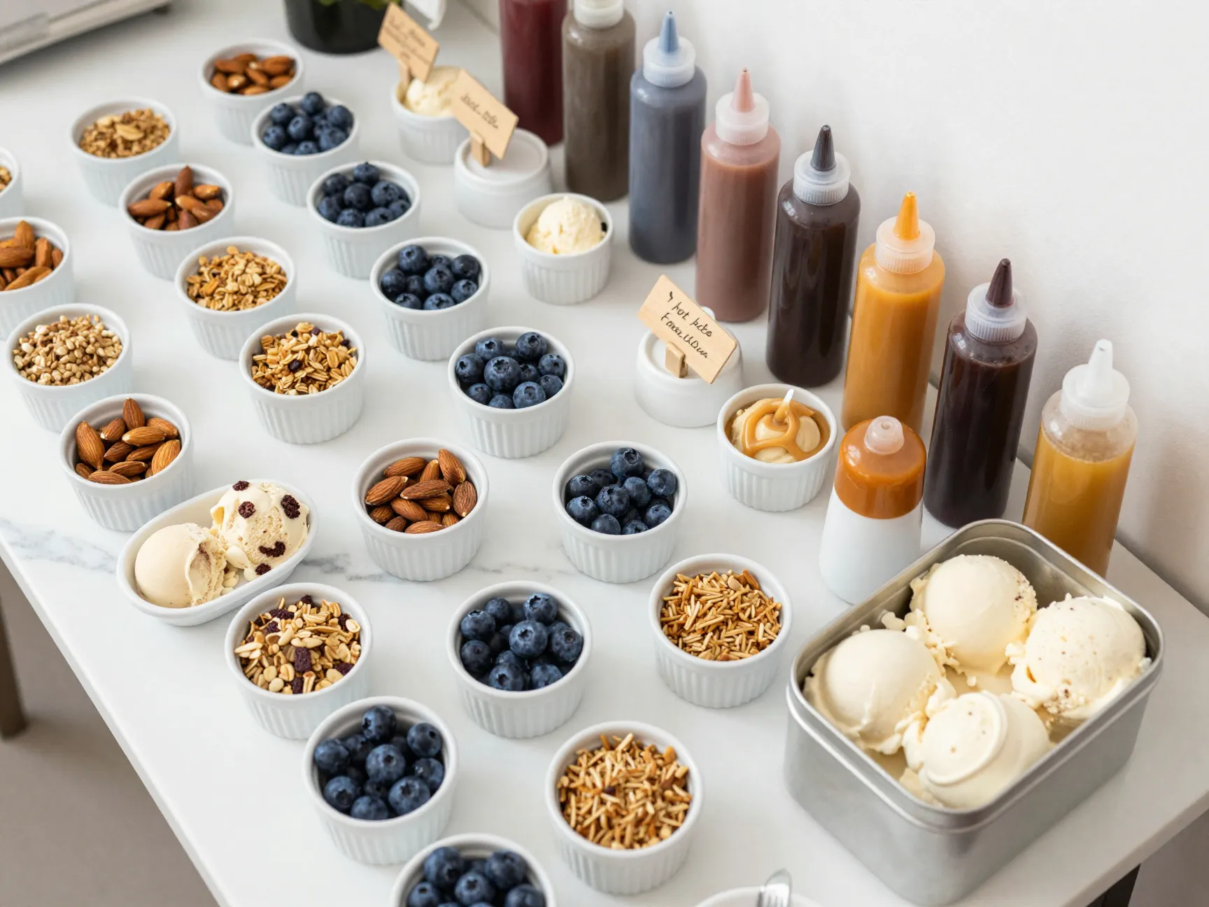 The sundae bar aesthetic