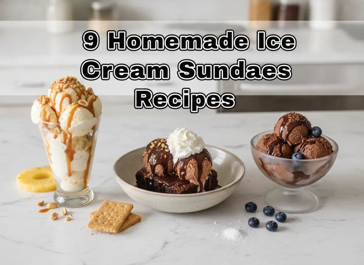 9 homemade ice cream sundaes recipes