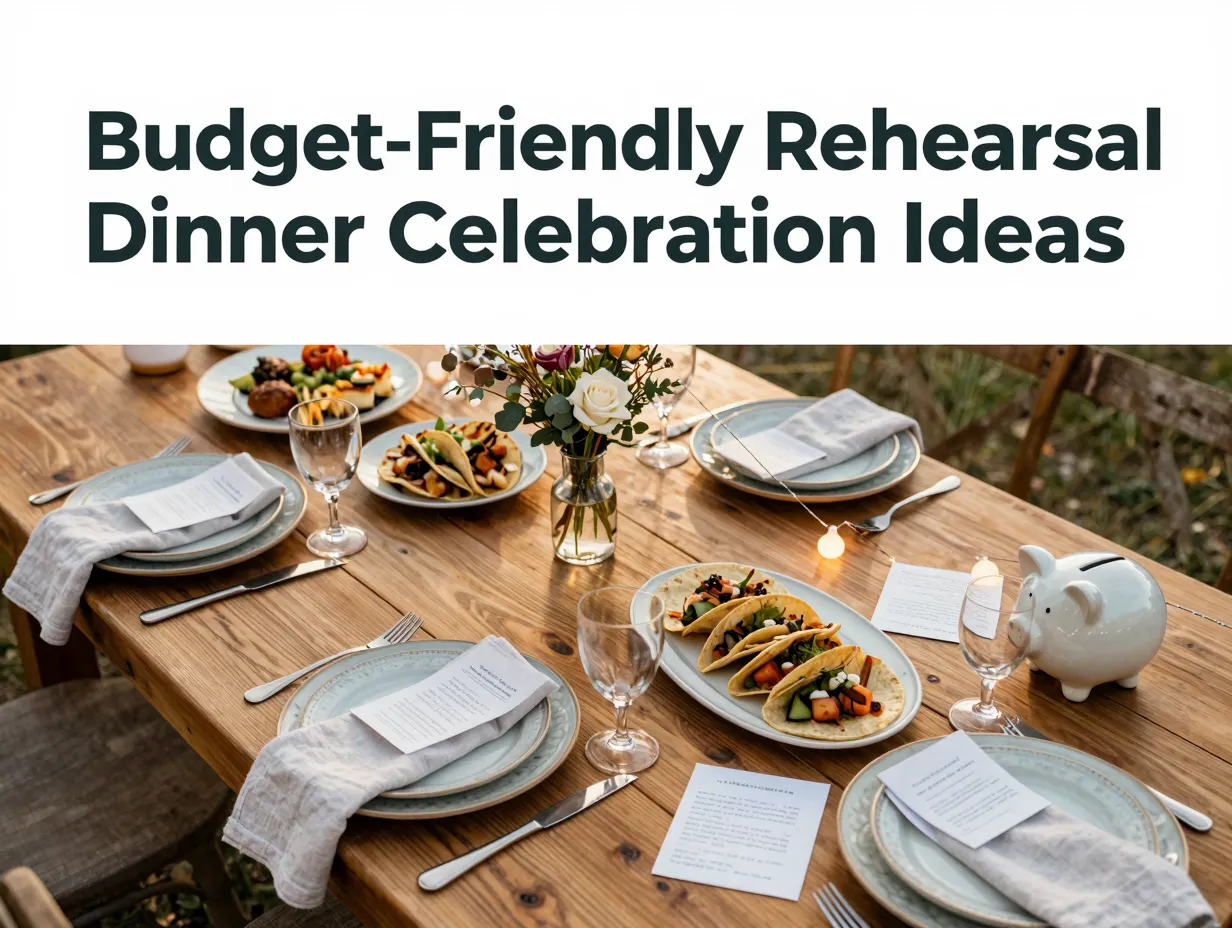 Budget friendly rehearsal dinner celebration ideas