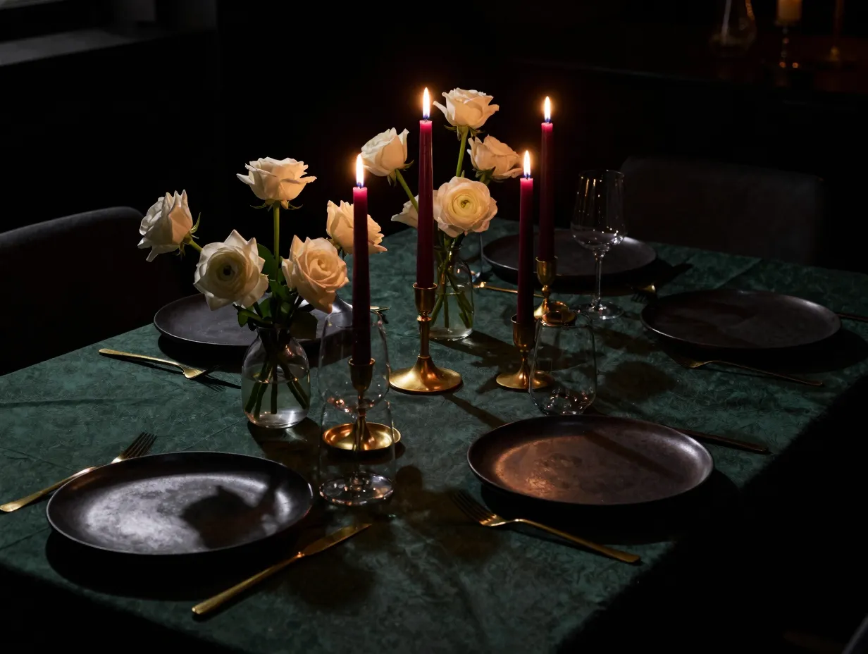 The dramatic dark table