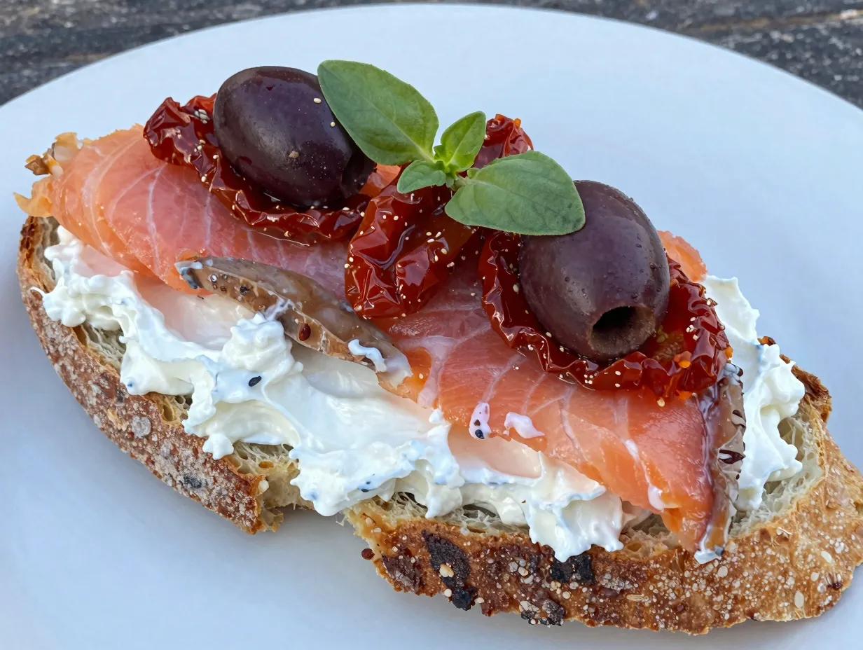 Tzatziki kalamata olive and sun dried tomato