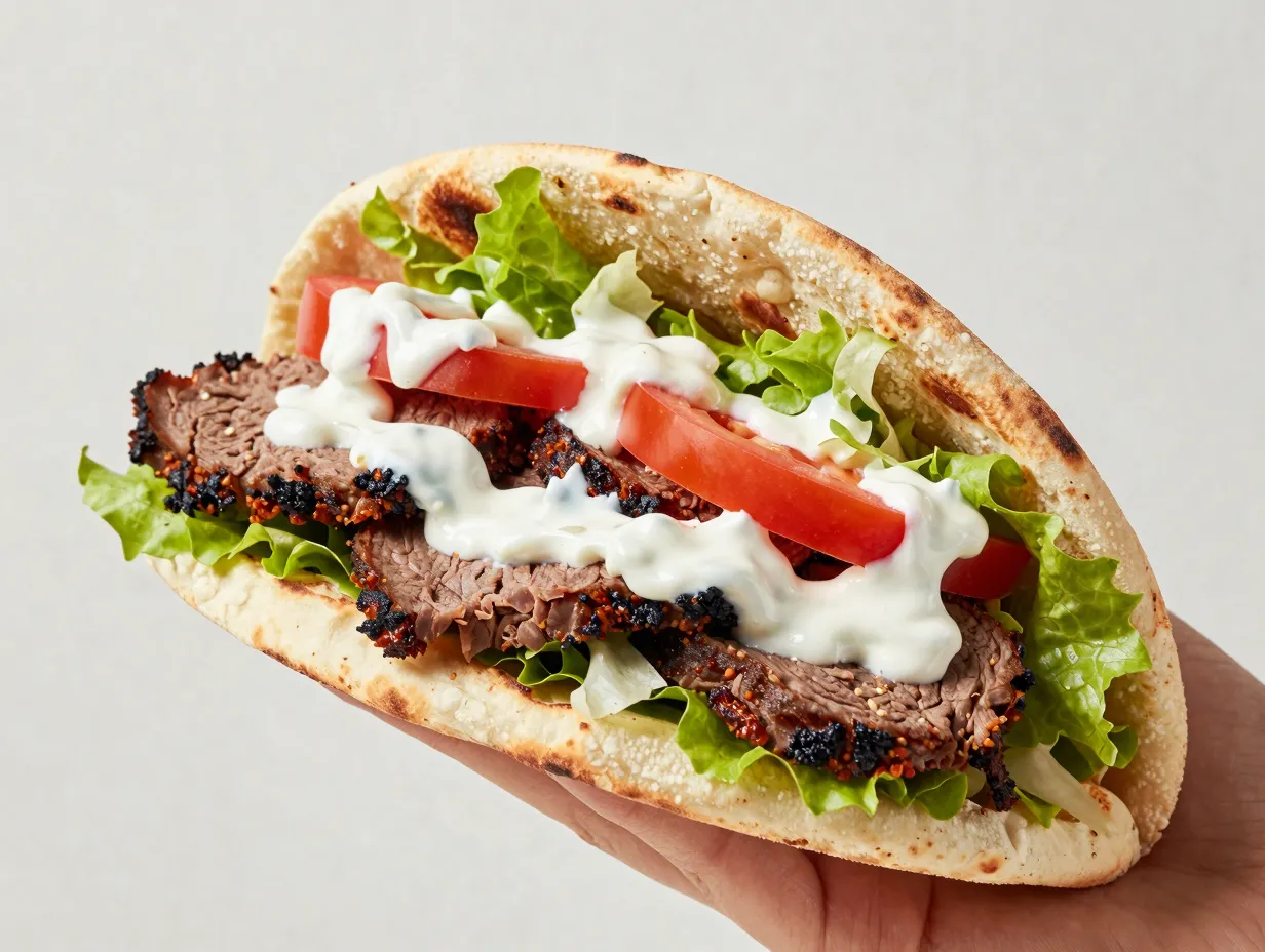 9 beef doner kebabs