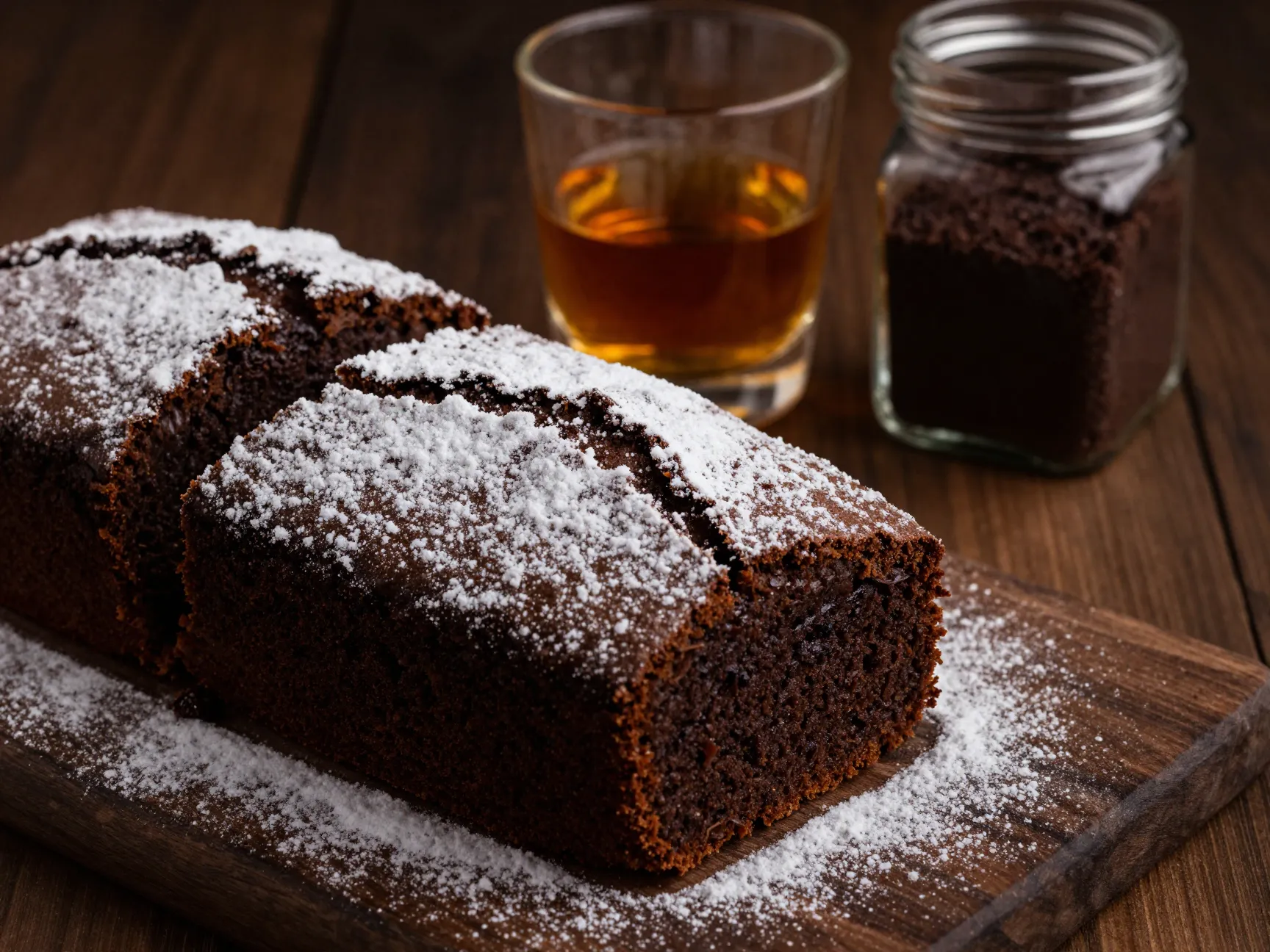 Brown sugar and bourbon pound cake