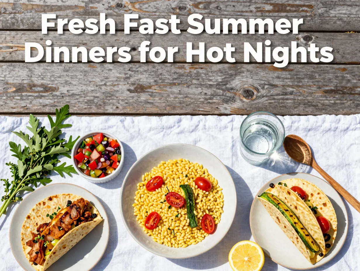 Fresh fast summer dinners for hot nights