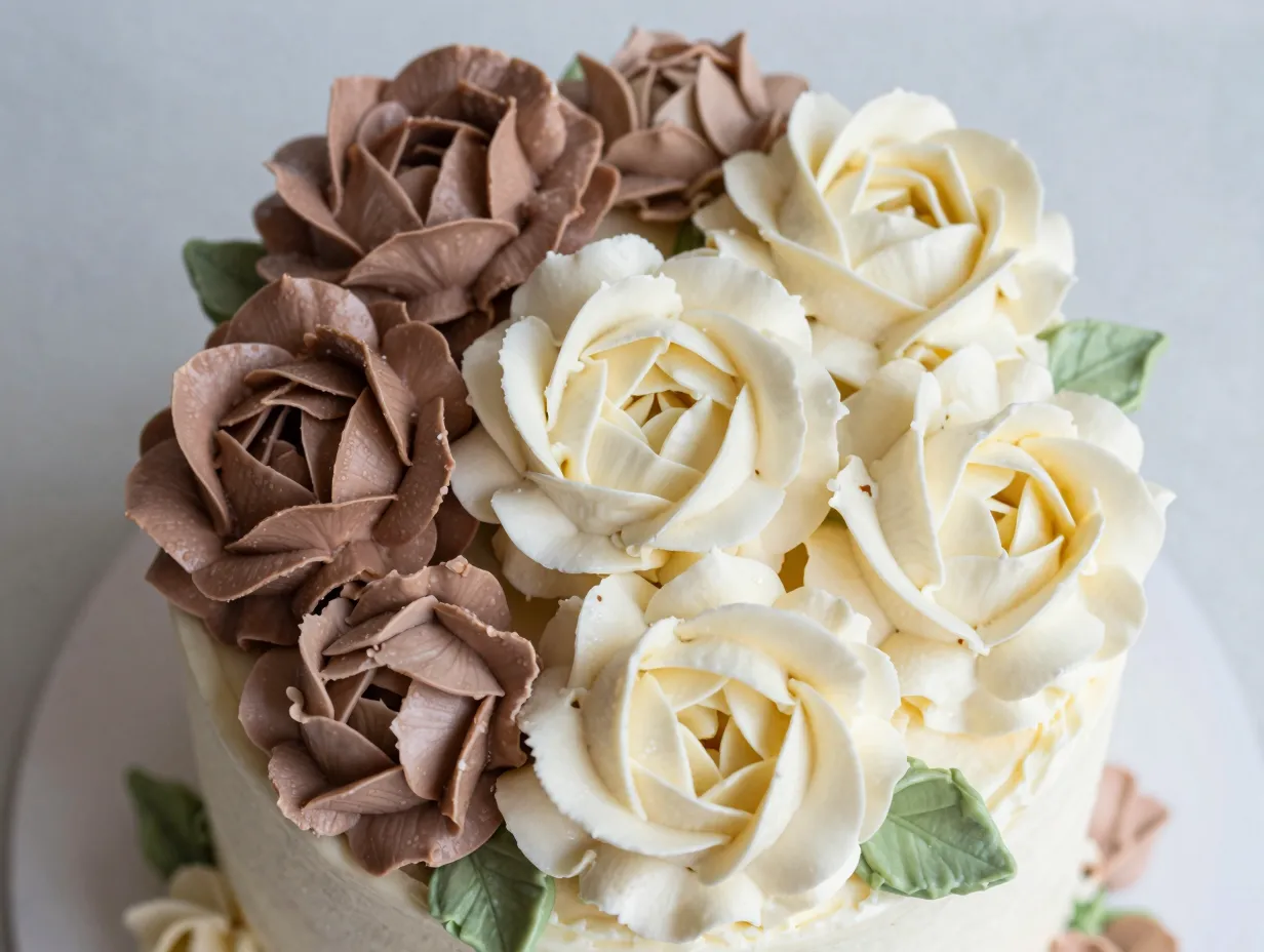 1 buttercream floral garden cake