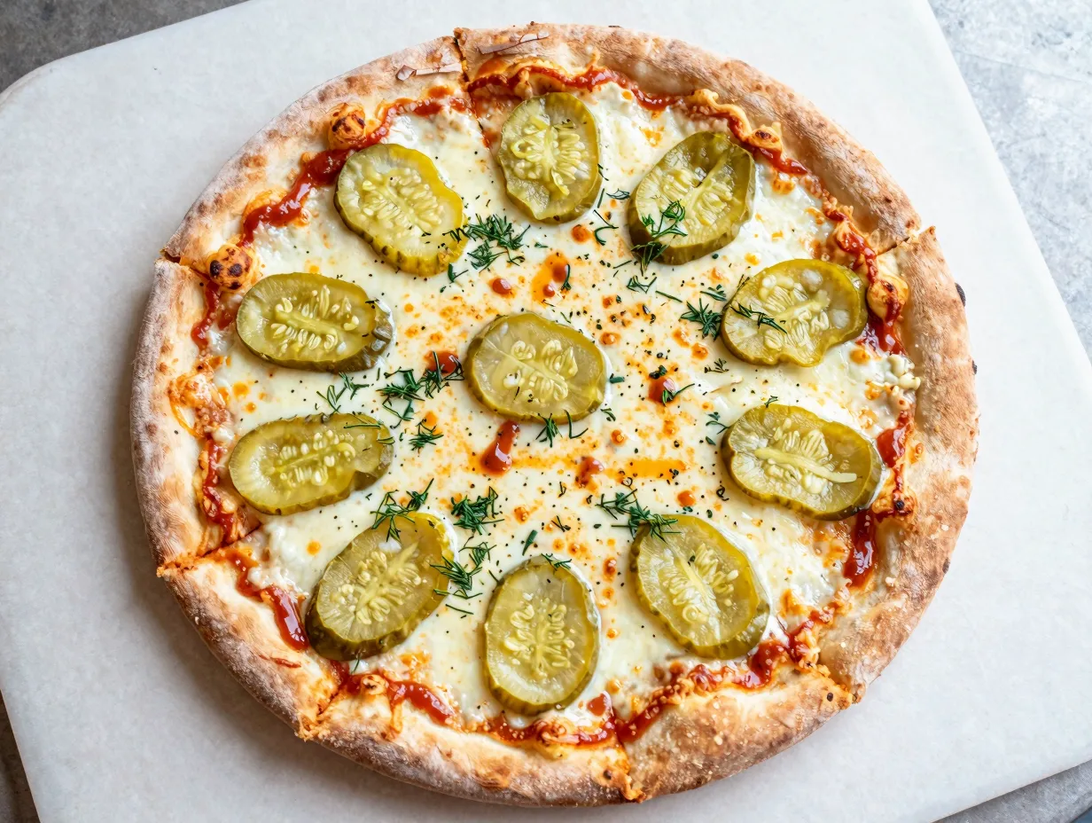 Dill pickle pizza