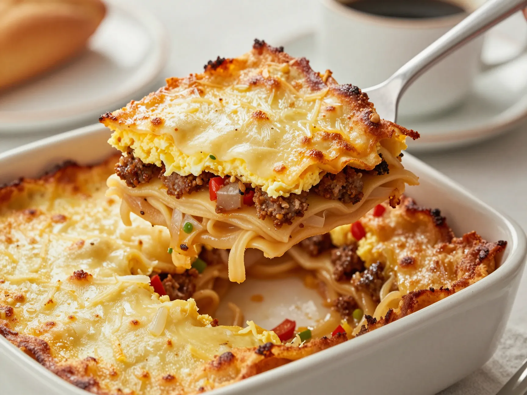 Breakfast lasagna