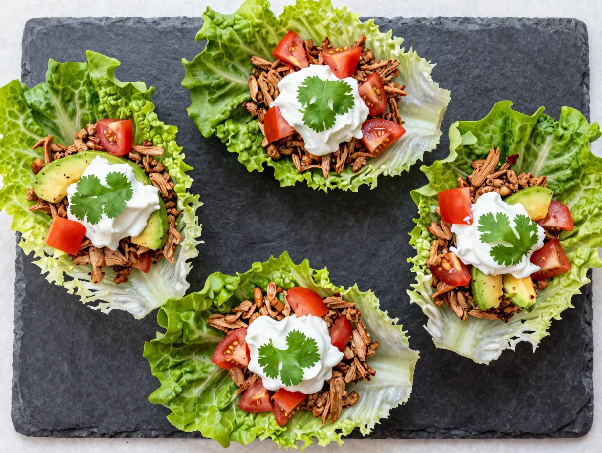 Turkey lettuce tacos