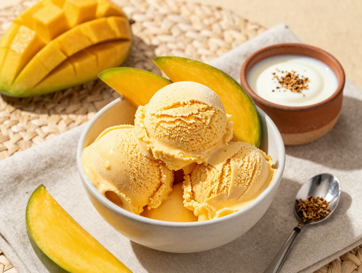 Mango lassi ice cream