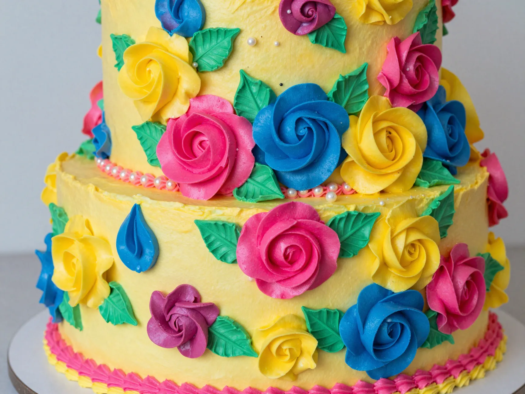 9 whimsical retro floral cake