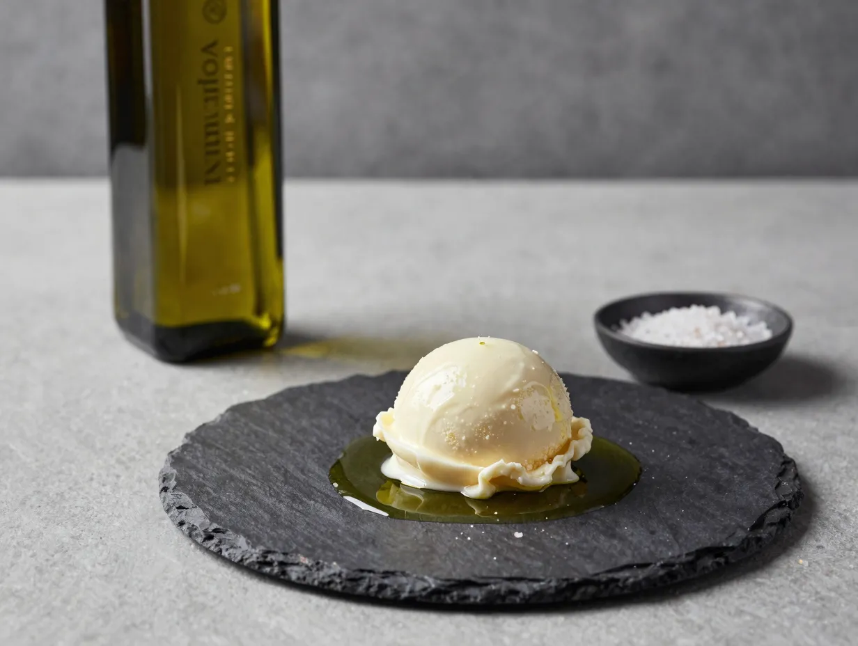 Olive oil and sea salt ice cream